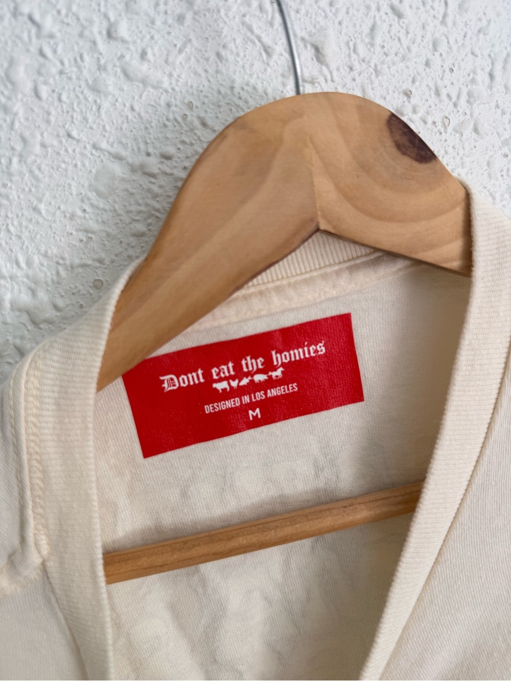Don’t eat the homies cream t shirt M - Picture 3 of 4